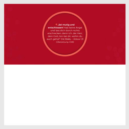 Innenseite Klappkartenmotiv - Habt Mut Gott