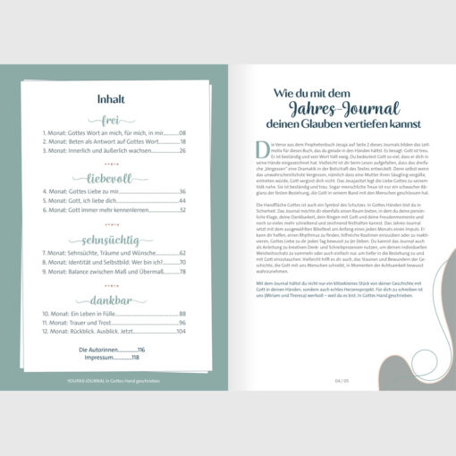 Alternative view of YOUPAX Jahres-Journal <br>"In Gottes Hand geschrieben"<br/>