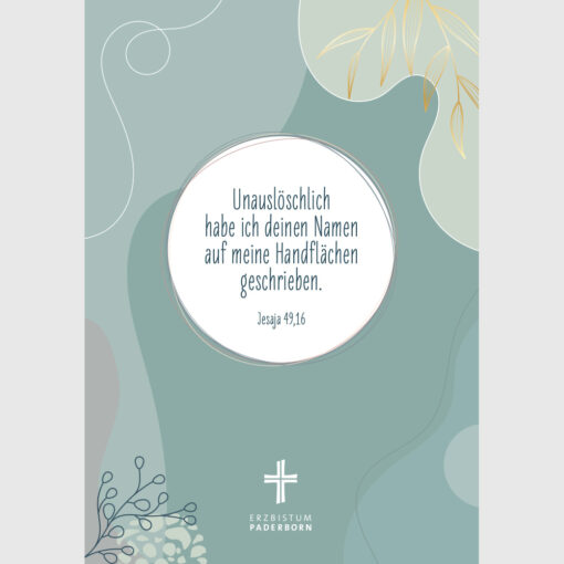 Rückseite - YOUPAX - Jahres-Journal für deinen Glauben - in Gottes Hand geschrieben