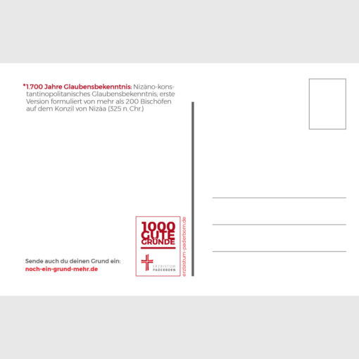 Rückseite Postkarte Grund 325 - mit Adressfeld