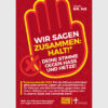 Plakatmotiv mit Grund 149 - Wir sagen zusammen:halt!