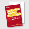 Postkarte zur Kommunalwahl Alles, was ihr tut, tut in Liebe.