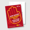 Postkarte zur Kommunalwahl Wir sagen ZUSAMMEN:HALT!