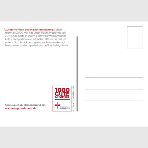 Rückseite Postkarte Grund 250 - mit Adressfeld