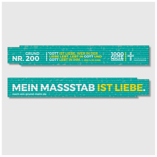 Zollstock „1000 gute Gründe“