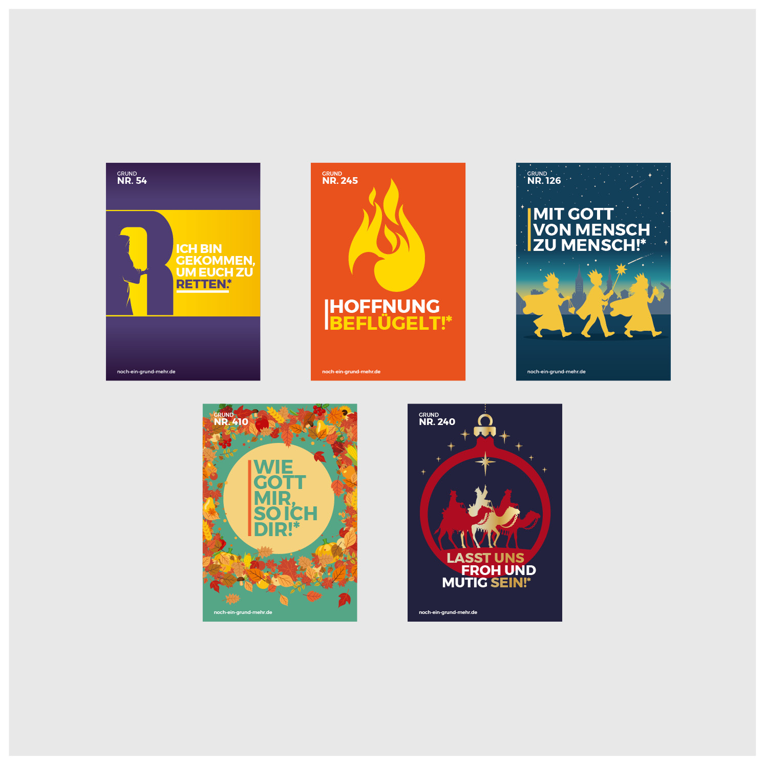 Postkarten-Set 1000 gute Gründe <br> Festtage 2026