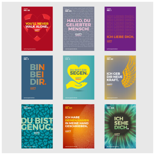 Postkarten-Set 1000 gute Gründe <br> Gott und Zuspruch