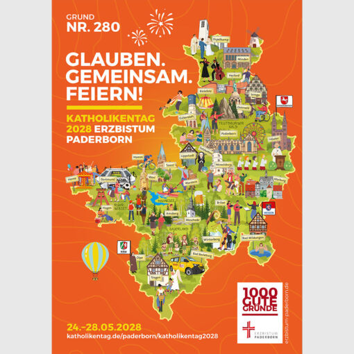 Plakat "Katholikentag Paderborn 2028" Grund Nr. 280