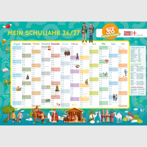 Schuljahreskalender „1000 gute Gründe“